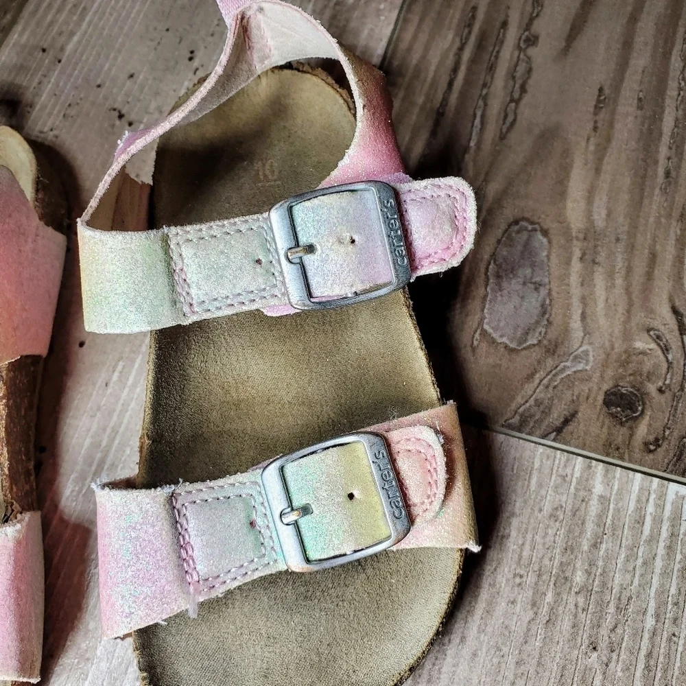 FREE WITH ANY PURCHASE Carter's Pink Duncan Toddler Girl Size 10M Buckle Sandals